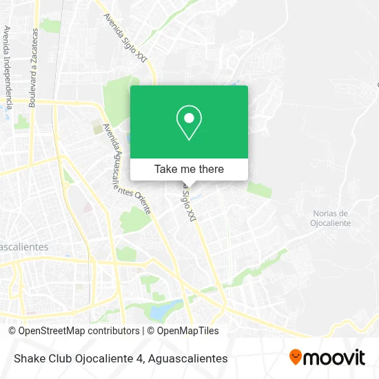 Shake Club Ojocaliente 4 map