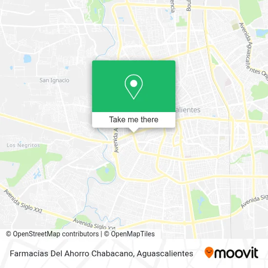 Farmacias Del Ahorro Chabacano map