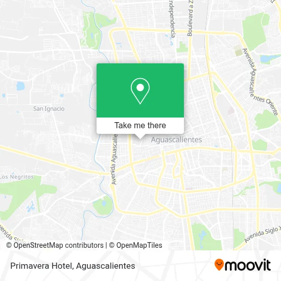 Hotel Primavera map