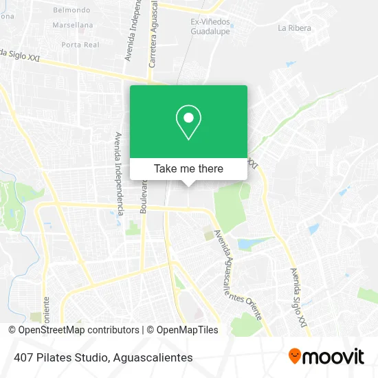 407 Pilates Studio map