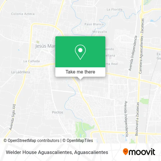 Welder House Aguascalientes map