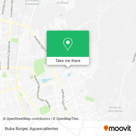 Buba Burger map