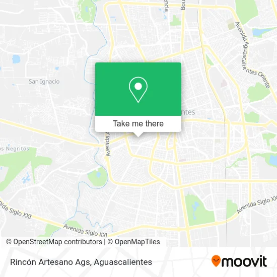 Rincón Artesano Ags map
