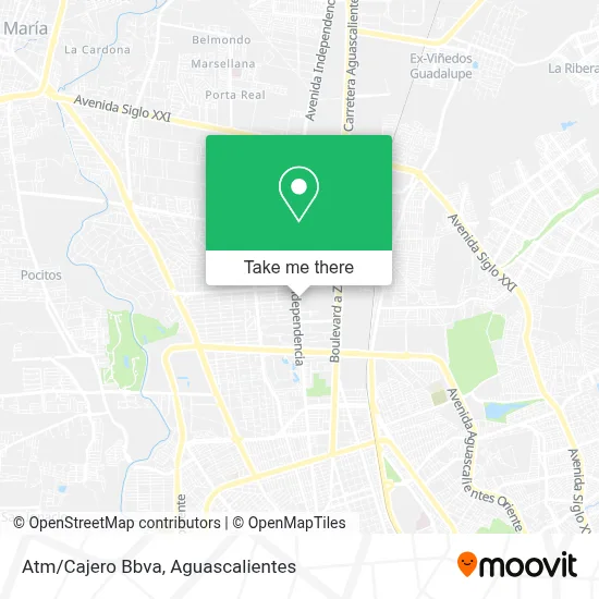Atm/Cajero Bbva map