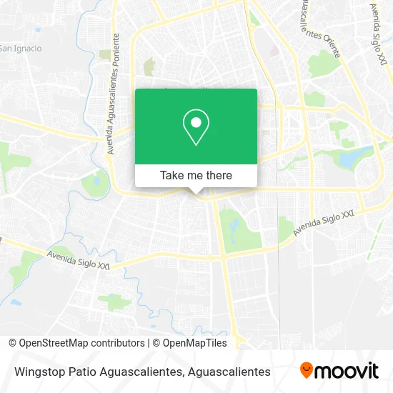 Wingstop Patio Aguascalientes map