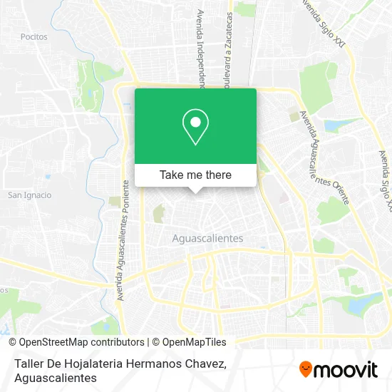 Taller De Hojalateria Hermanos Chavez map