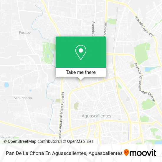 Pan De La Chona En Aguascalientes map