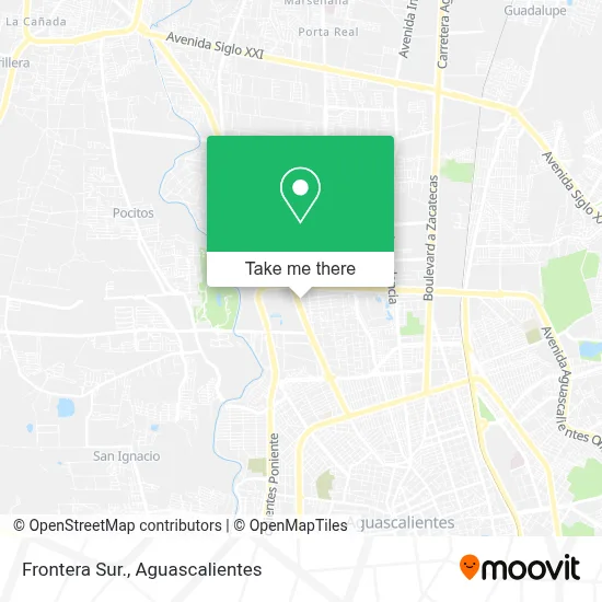 Frontera Sur. map
