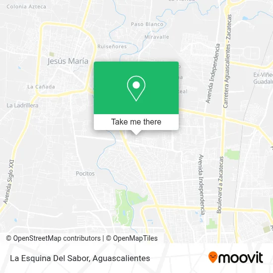 La Esquina Del Sabor map