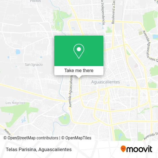 Telas Parisina map