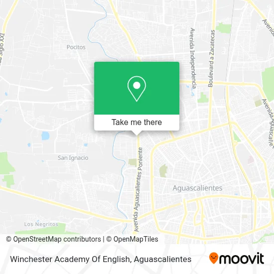 Winchester Academy Of English map