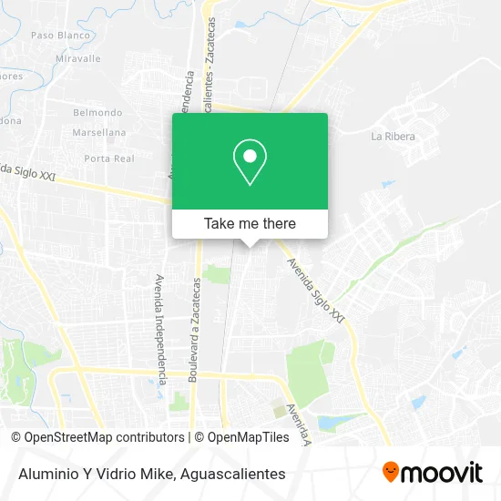 Aluminio Y Vidrio Mike map