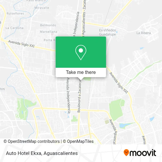 Auto Hotel Ekxa map