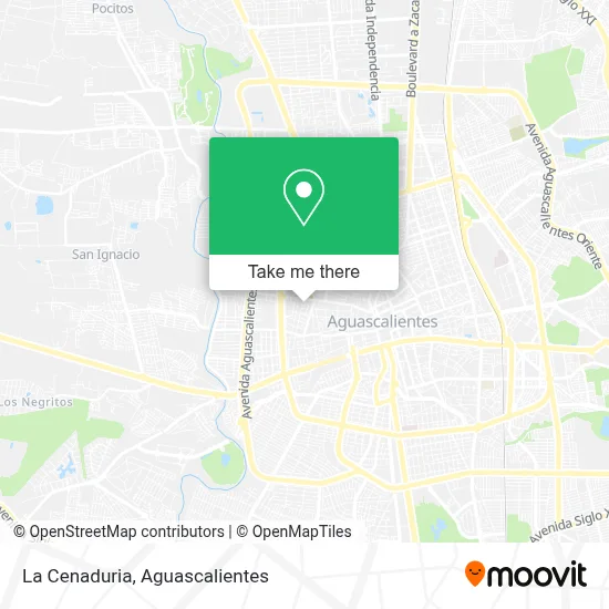 La Cenaduria map