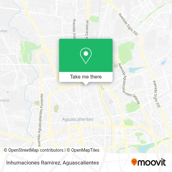 Inhumaciones Ramirez map