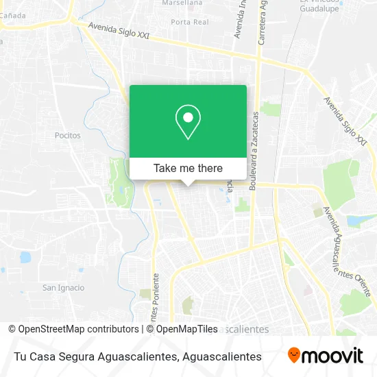 Tu Casa Segura Aguascalientes map