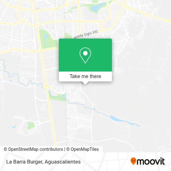 La Barra Burger map