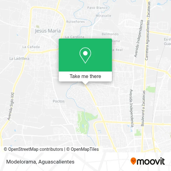 Modelorama map