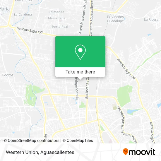 Western Union map