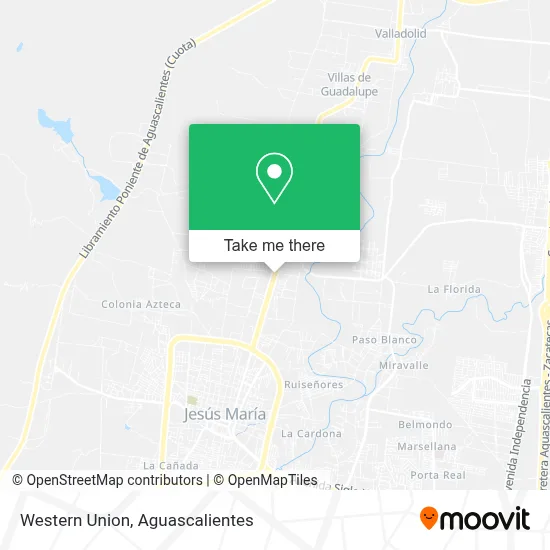 Western Union map