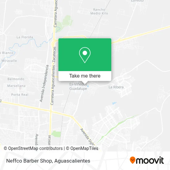 Neffco Barber Shop map