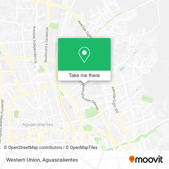 Western Union map
