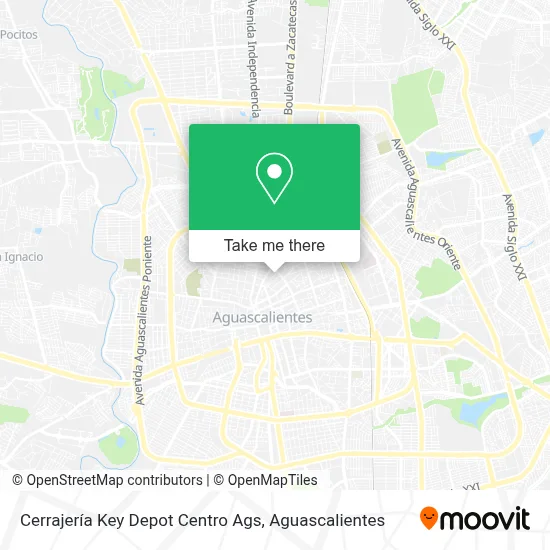 Cerrajería Key Depot Centro Ags map