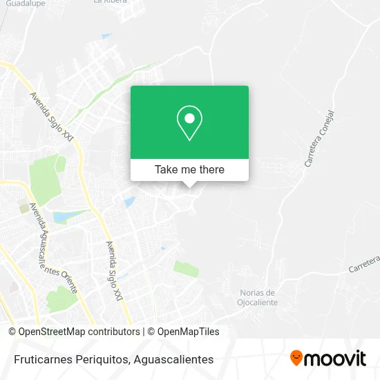 Fruticarnes Periquitos map