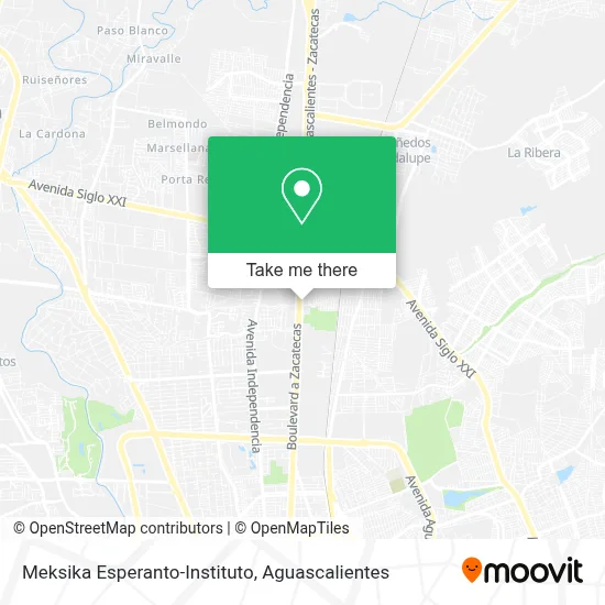 Meksika Esperanto-Instituto map
