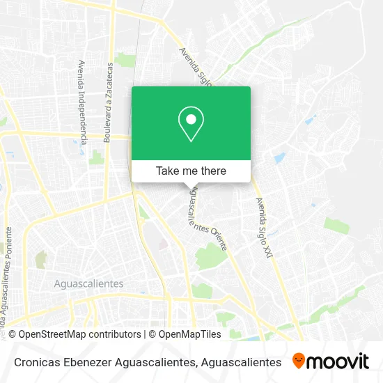 Cronicas Ebenezer Aguascalientes map