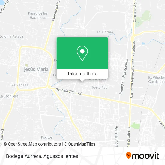 Bodega Aurrera map