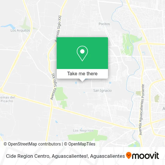 Cide Region Centro, Aguascalientes! map