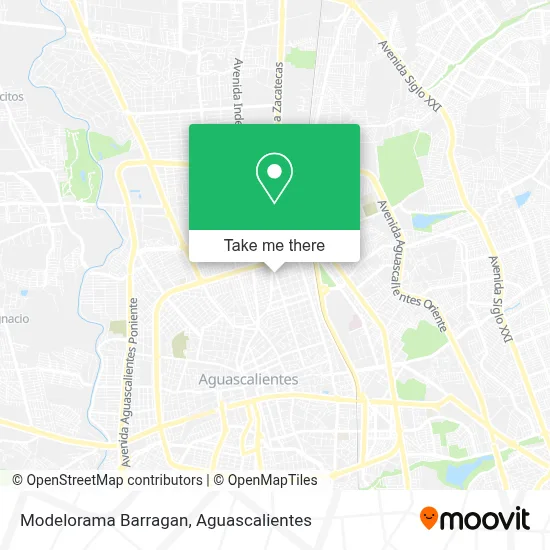 Modelorama Barragan map