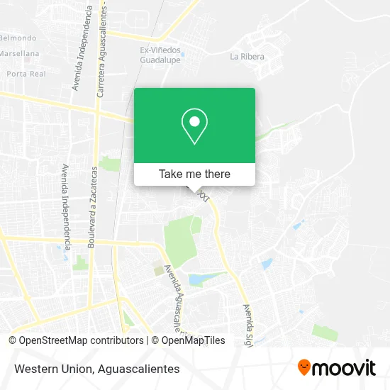 Western Union map