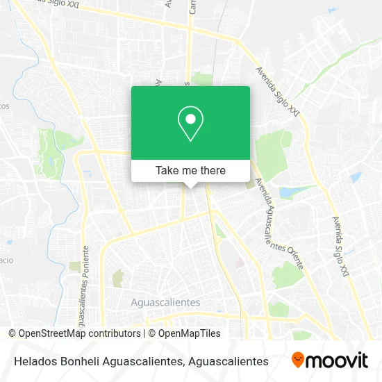 Helados Bonheli Aguascalientes map