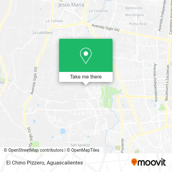 El Chino Pizzero map
