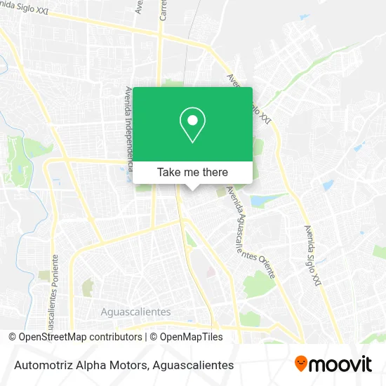 Automotriz Alpha Motors map
