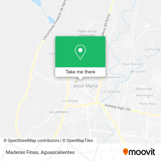 Maderas Finas map