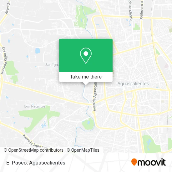 El Paseo map