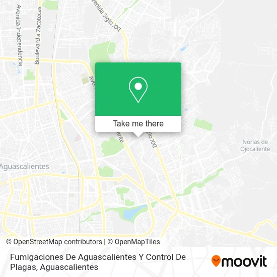 Fumigaciones De Aguascalientes Y Control De Plagas map