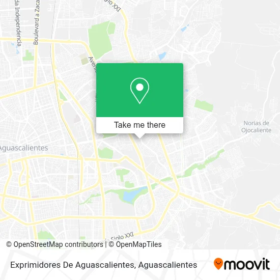 Exprimidores De Aguascalientes map