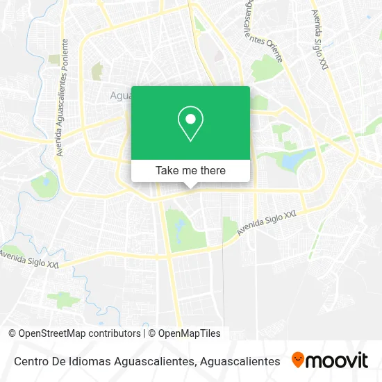 Centro De Idiomas Aguascalientes map