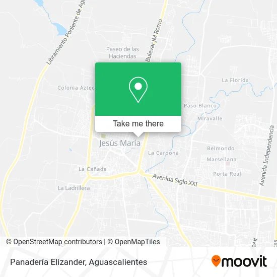 Panadería Elizander map