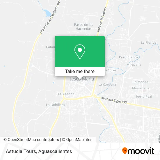 Astucia Tours map