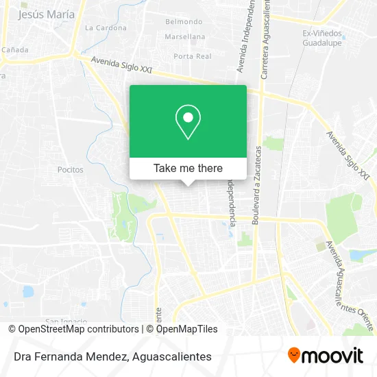 Dra Fernanda Mendez map