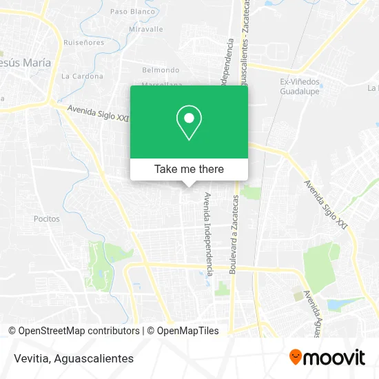 Vevitia map