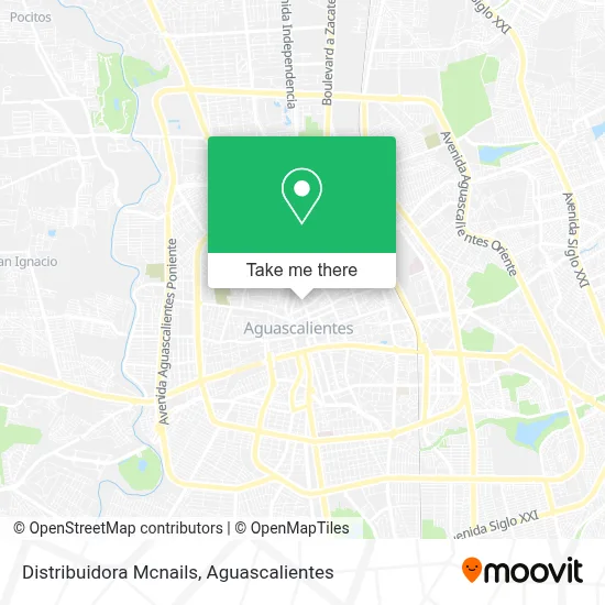 Distribuidora Mcnails map