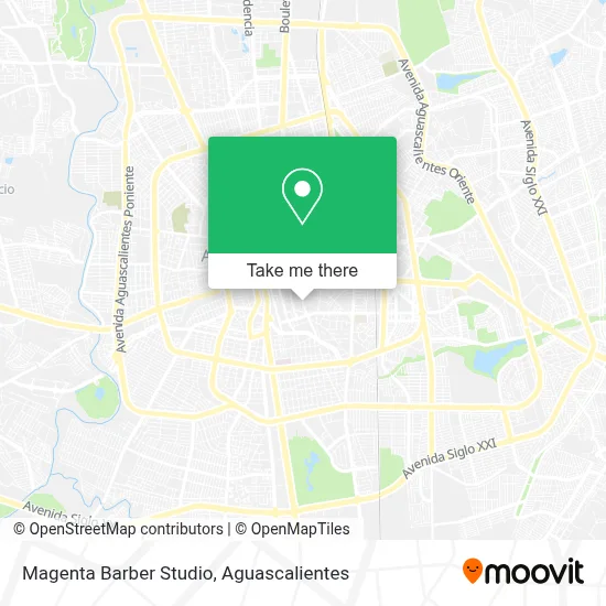 Magenta Barber Studio map