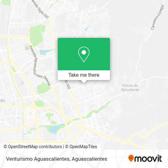 Venturismo Aguascalientes map