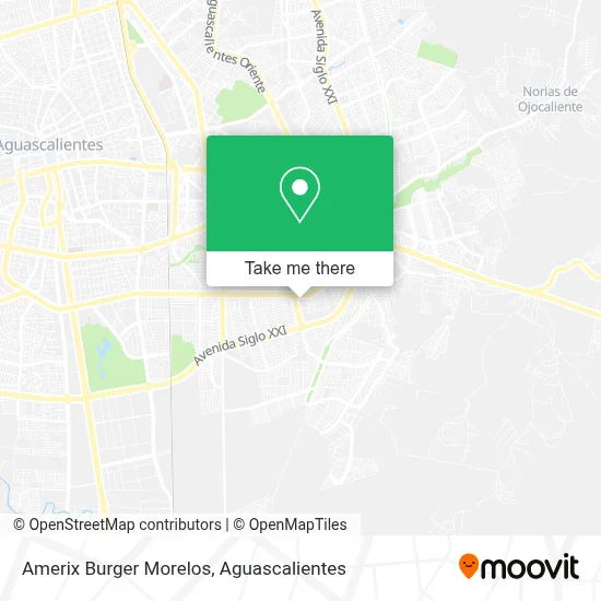 Amerix Burger Morelos map
